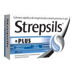 Strepsils Plus 24 pastile Reckitt Benckiser